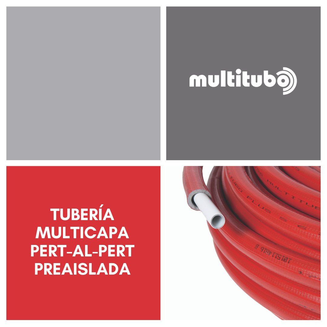 ais_outnovation's tweet photo. Ventajas de la #tubería Multitubo #Multicapa PERT-AL-PERT preaislada: Dilatación térmica muy baja, apta para elevadas presiones y temperaturas, baja rugosidad, baja conductividad térmica...
Descubre más, ¡descargándote la ficha técnica! ➡https://t.co/MyaPXboxXD https://t.co/buQB5Mbq2d