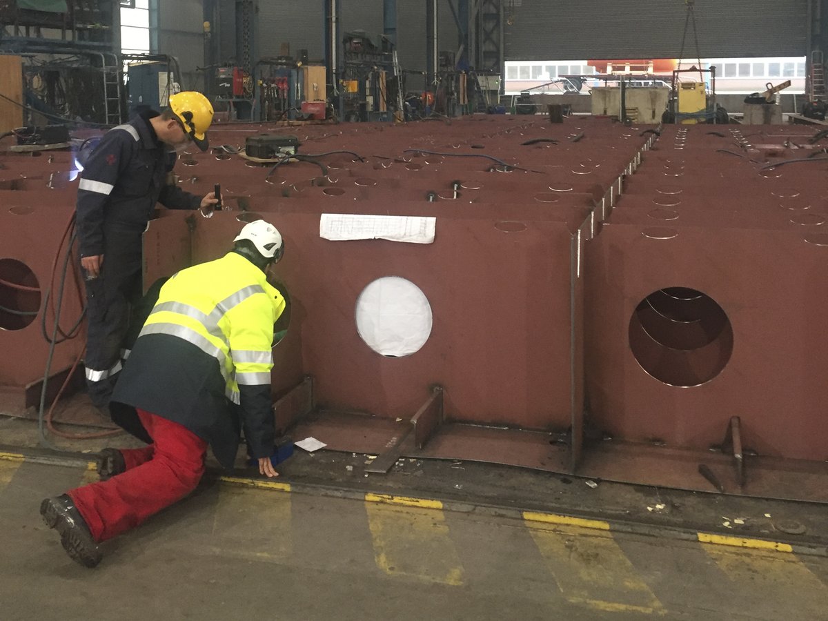 niestern's tweet photo. On 11th November, Royal Niestern Sander held a keel-laying. The keel-laying was for the shallow draft ice breaking walk to work vessel that the shipyard is building for a joint-venture between Mercury Sakhalin and Pola.
 
https://t.co/xJgnkFmuck https://t.co/atl2BicD22