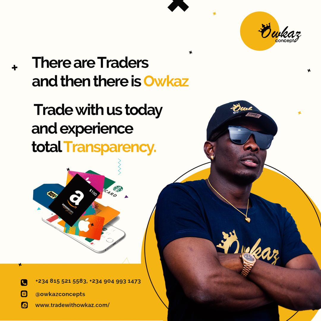 iamkingmonye's tweet photo. There are traders and there is @owkazlyon. The 3 T's trading platform, Tried, Tested and Trusted. They offer the best rate and quick payment.

Trade via https://t.co/m8Y9PQhaTJ

We're the best oh, the best.
#tradewithowkaz https://t.co/AJ3oUzSuVm