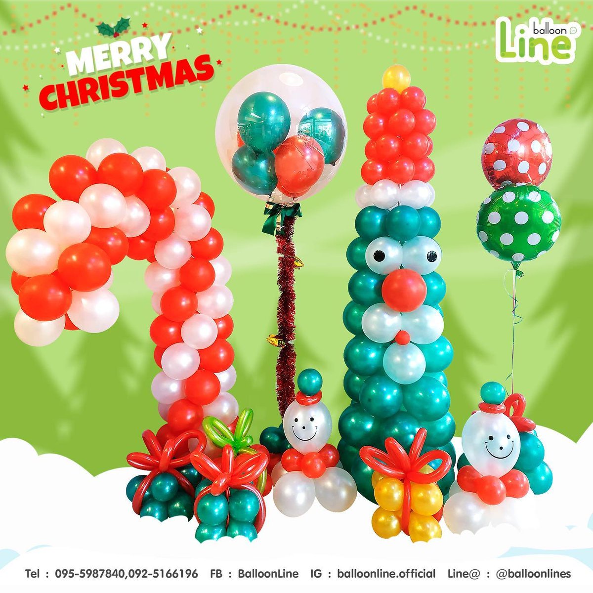 BalloonLineBQ's tweet photo. 🎅ลุงซานต้าใกล้จะมาถึงแล้ว~~ ทุกคนเตรียมงานฉลองต้อนรับคุณลุงซานต้ากันรึยังน้าา? วันนี้จะแอบกระซิบว่า BalloonLine ของเรามีบริการจัดเซ็ทลูกโป่งเพื่อให้งานเลี้ยงของเพื่อนๆพิเศษยิ่งขึ้นไปอีกค่า
👉สั่งซื้อ Line ✅ @balloonlines (มี@) หรือโทร 092-516-6196 / 02-203-1291
#Christmas2020 https://t.co/HKaVuTRZ4K