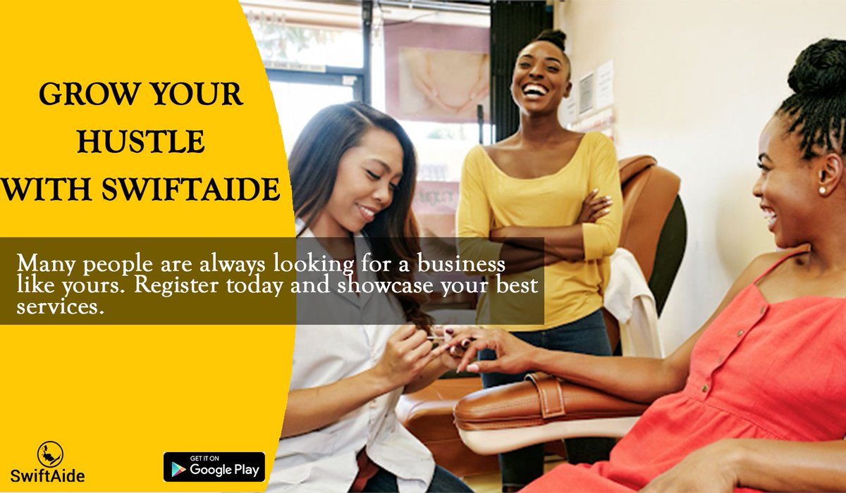 Swiftaide's tweet photo. Swiftaide business app gives an opportunity to professionals and businesses to increase their presence in the digital environment making it easier for clients to seek your services.

#CitiCBS #JoySMS #NanaAddoIsCorrupt #TrustAkufoAddo #KickNanaOut https://t.co/bRvM0pP0vT