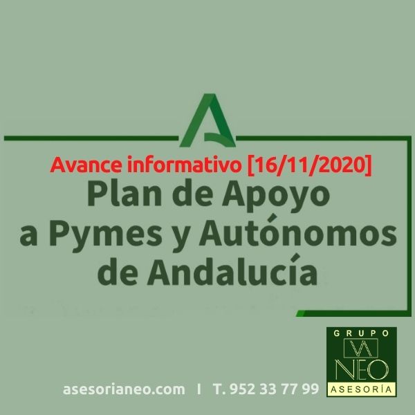 ASESORIANEO's tweet photo. Plan de Apoyo a PYMES y Autónomos de Andalucía aprobado con fecha 16/11/2020
https://t.co/4B2F0mqfBz https://t.co/m1RpNTbihv