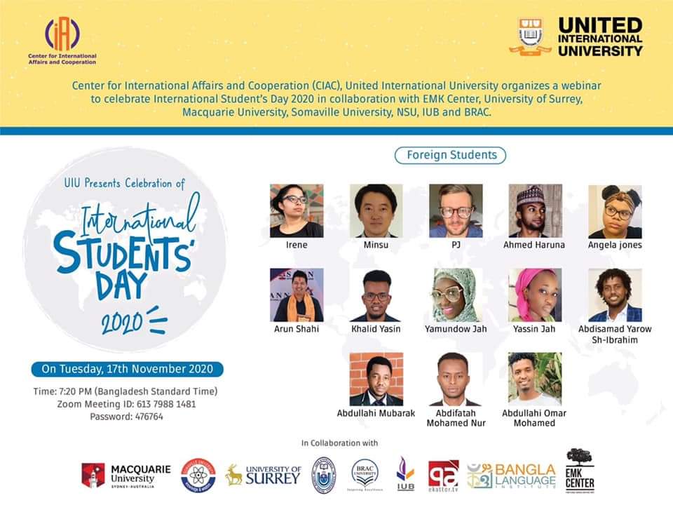 Bli_Iub's tweet photo. We are excited to celebrate the International Students’ Day today with the fellow universities here and abroad! Thank you UIU for the excellent initiative. https://t.co/rQ6A5dJuBf