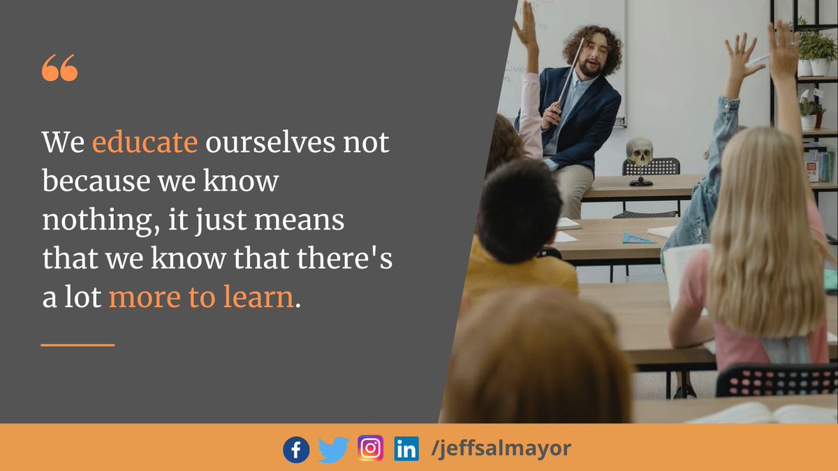 JeffSalmayor's tweet photo. Always be in a state of constant learning. 
#constantlearner 
#vaforhire https://t.co/3YZhyxLc3d