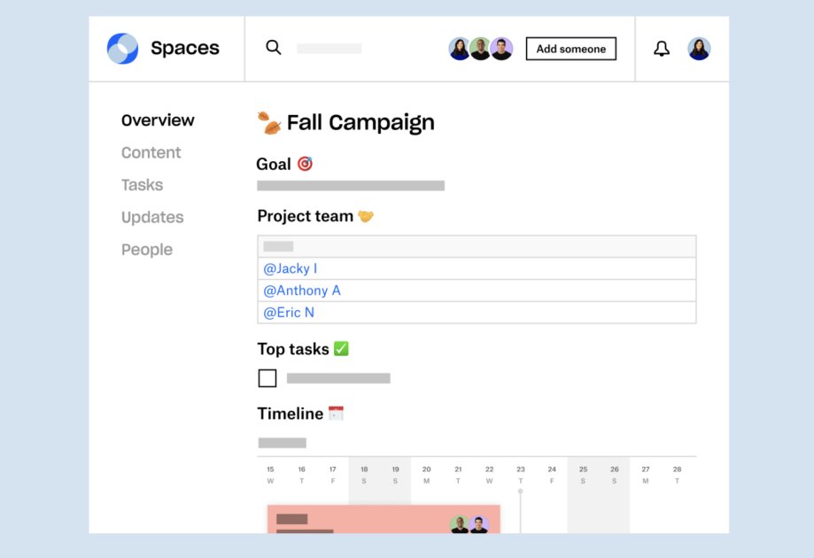 Dropbox's Spaces tool works with more apps and is available to more users