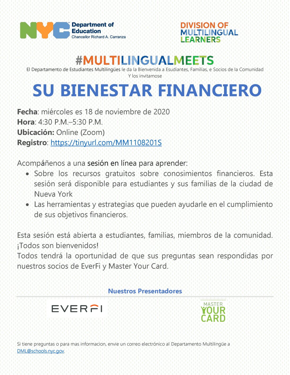 PSIS102Q's tweet photo. #MultilingualMeets will be hosting a Financial Workshop. If you're interested, please log into the Zoom Meeting tomorrow at 3PM. #PSIS102Q #ElmhurstEagles #StayInformed #StayInvolved #StaySafe https://t.co/PfWivCh6t5
