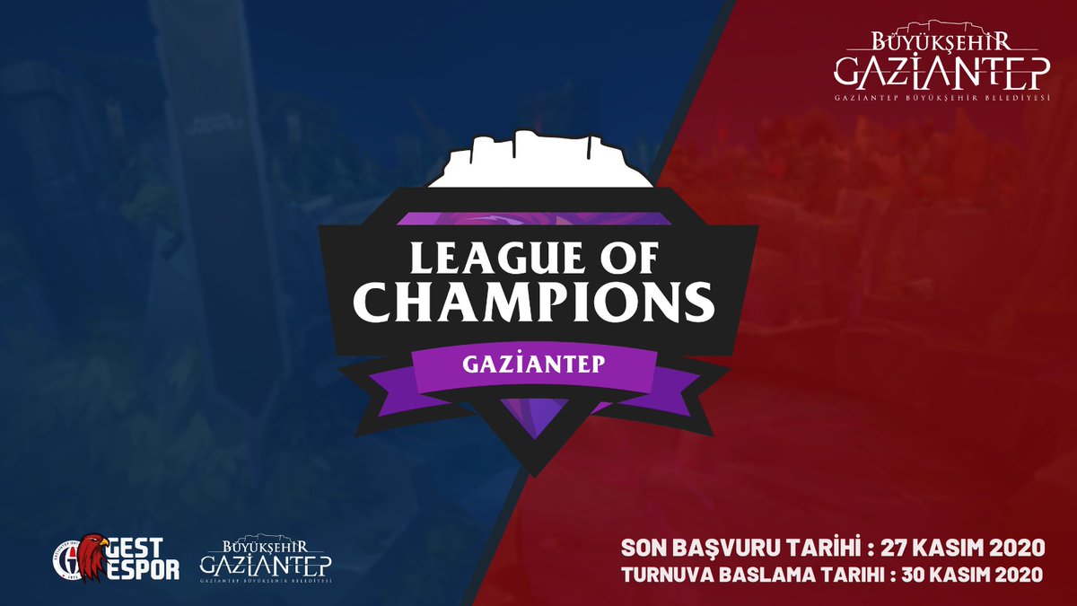 gestespor's tweet photo. Gaziantep League Of Legends Solo Q Turnuvası 

İlk 8 kişiye bisiklet, her katılımcıya Gaziantep Forması. 

🗓️30 Kasım 2020

Başvuru:👇

https://t.co/E1jsAqYYLd
Son başvuru: 30 Kasım 2020 https://t.co/g6lhdk6aGA https://t.co/Zj2jPW7ifs