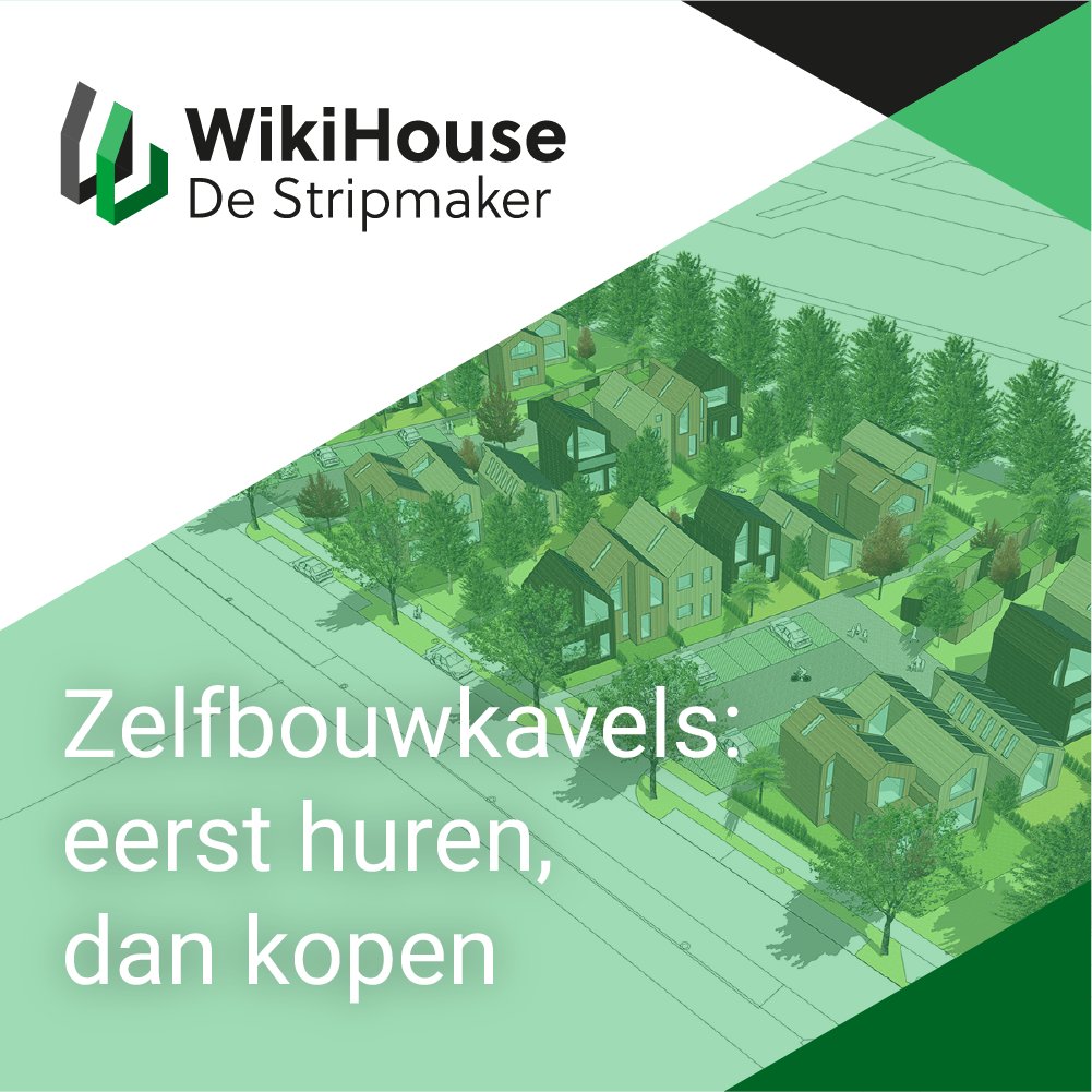 ZelfbouwNL's tweet photo. Eigen huis bouwen, maar kun je geen hypotheek krijgen? Er zijn 11 zelfbouwkavels met huur/koopconstructie op WikiHouse De Stripmaker in Almere Buiten. #WikiHouse #Zelfbouw  https://t.co/JuvKPkath4 https://t.co/4TobKgPKgQ