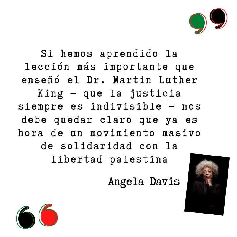 La académica y activista Angela Davis apoya el #boicotacadémico a Israel: “Ya es hora para un movimiento masivo de solidaridad con la libertad palestina”.
¡Firma ya la carta latinoamericana de boicot académico! bdscolombia.org/academico
#AcadémicxsPorPalestina #BDS