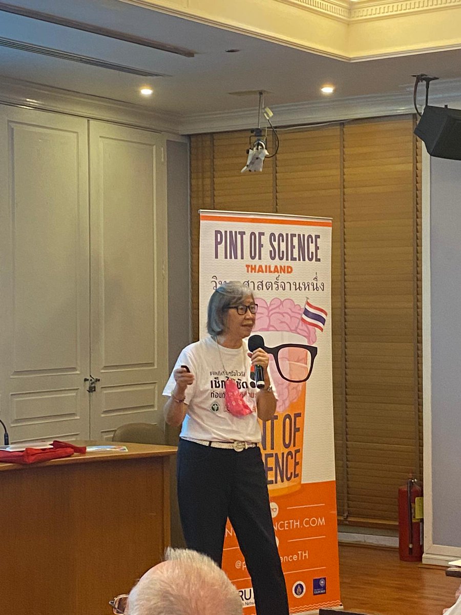 Pint of Science Thailand at #AntibioticAwarenessWeek ! Live on facebook now at <a href="/FCCThai/">FCCThai</a> listen to Dr Niyada Kiatying-Angsulee talking about what you can do!