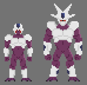 DillTheHerb's tweet photo. “Your power is infinitesimal!”
I was tinkering with the Final Form Cooler sprite for ages but I just can’t seem to get it looking right. Will probably come back to this later on.
#pixelart #dbz #dragonball #anime #cooler #coora #aseprite https://t.co/AJNUbqBg6s