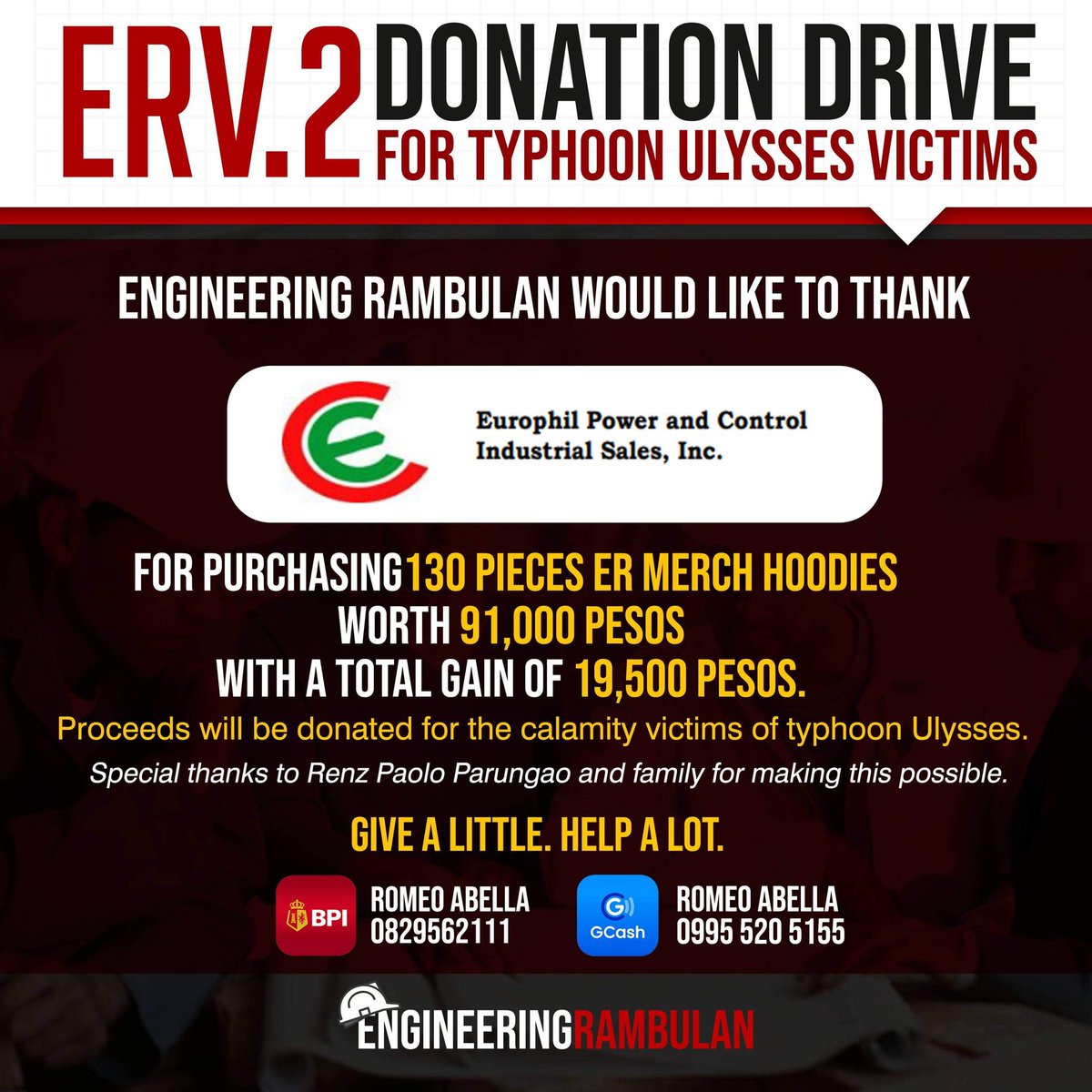 ENGRambulan's tweet photo. @RPSParungao

#ReliefForUlyssesVictims
#ERStrikesBack
#EngineeringRambulan #EngineeringBayanihan
#EngineeringRambulanCares https://t.co/tTBFNVoK0Q