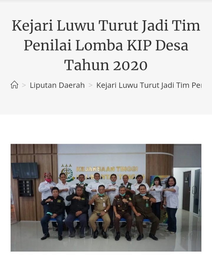 Ibrahimsihab28's tweet photo. Semangat terus biat kejaksaan ri

Kejari Luwu Turut Jadi Tim Penilai Lomba KIP Desa Tahun 2020
https://t.co/NFjtpB3mzX
@KejaksaanRI
@CNNindonesia
@detikcom

#berita #beritaterkini #beritaviral #jaksa #kejaksaan #beritaviral #viral https://t.co/yLAwicfuDZ