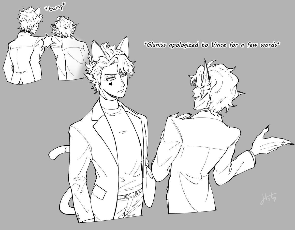 @Mikhazu_ Here's a little follow-up.
Vince-san was very cool and fun to draw. 