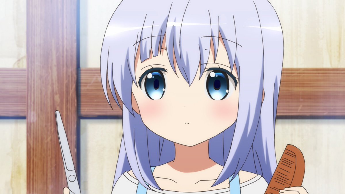 優 マミちゃんを愛する会 Twitter પર 中途半端な前髪チノちゃん可愛すぎる Gochiusa ごちうさ ご注文はうさぎですか