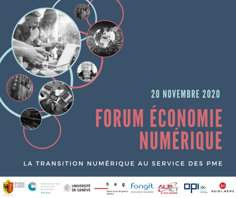 Alpict's tweet photo. Le 20 novembre de 8h30 à 12h30, rejoignez-nous en ligne pour la 6e édition du Forum #Economie #Numérique, plateforme d'échange et de formation pour les #entreprises, sur le thème de la #transitionnumérique au service des #PME : https://t.co/aInOZ6IfTm
#économienumérique #FEN2020 https://t.co/oMBPFOpvVe
