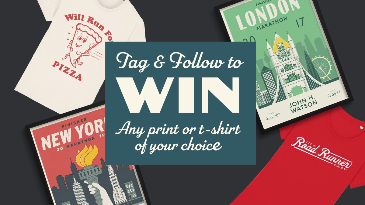 Want to win a free print or tee shirt for you &amp; a friend? (a thing for you each, you won’t need a custody agreement 😉) Head to our Insta &amp; enter our ‘tag a run buddy’ competition:

instagram.com/morethanamedal…