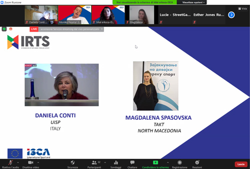 UispAbroad's tweet photo. #IRTSnetwork @ISCA_tweet conference @danielaconti71 @UispNazionale presents the multiple barriers women refugee has to overcome to play sport and/or for becoming trainer, coach. And she show also possible strategies and proposals. https://t.co/oSAfWcbzky