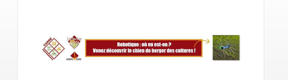 CarreFerme's tweet photo. Démarrage des rencontres #CarréPerformance saison 2020-2021 - on commence demain avec un spécial #robot sur #irrigation avec #AgOsiris et #observation / 1ère démo de @Meropy_Robotic dans les @hautsdefrance - rdv 14h à la Ferme Pilote - inscription sur :
https://t.co/Pa01OCOyfG https://t.co/jJNx317LsS