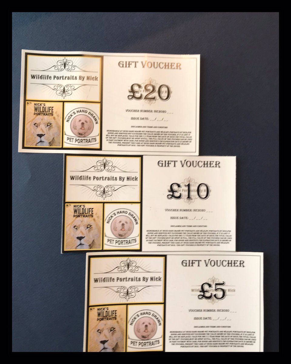 hand_pet's tweet photo. If you want to get someone a unique gift and you can’t quite afford the full price of a portrait then why not send them a Gift voucher to go towards the price. You can have it presented in one of our hand drawn portrait cards for just £2.00. https://t.co/pPvwe76D91