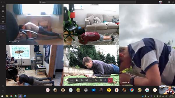 Tranby_school's tweet photo. Year 8 boys virtual games lesson today led by Mr H - rugby specific fitness work, followed by a rules quiz and a match analysis task. Great work boys. 🙌 🏈
@Sport_HCS @UnitedSport1
#inspiringsubjectpassion #HCSPE #HCSremotelearning https://t.co/p3e74HEfuT