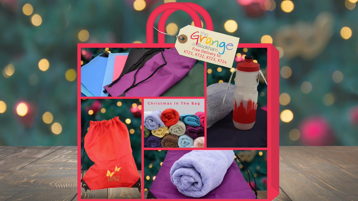 Xmas In The Bag🎒
Order our gym bag &amp; towel set from our online shop &amp; you’ll receive a FREE Sports Bottle. Ideal #xmasgift 
👟Perfect for gym/swimming pool.
🏊🏻‍♀️Ideal school P.E./shoe/swimming kit bag
🎨Come in many colours
✍🏻Can be personalised
grangecentre.org.uk/online-shop/ #shoplocal