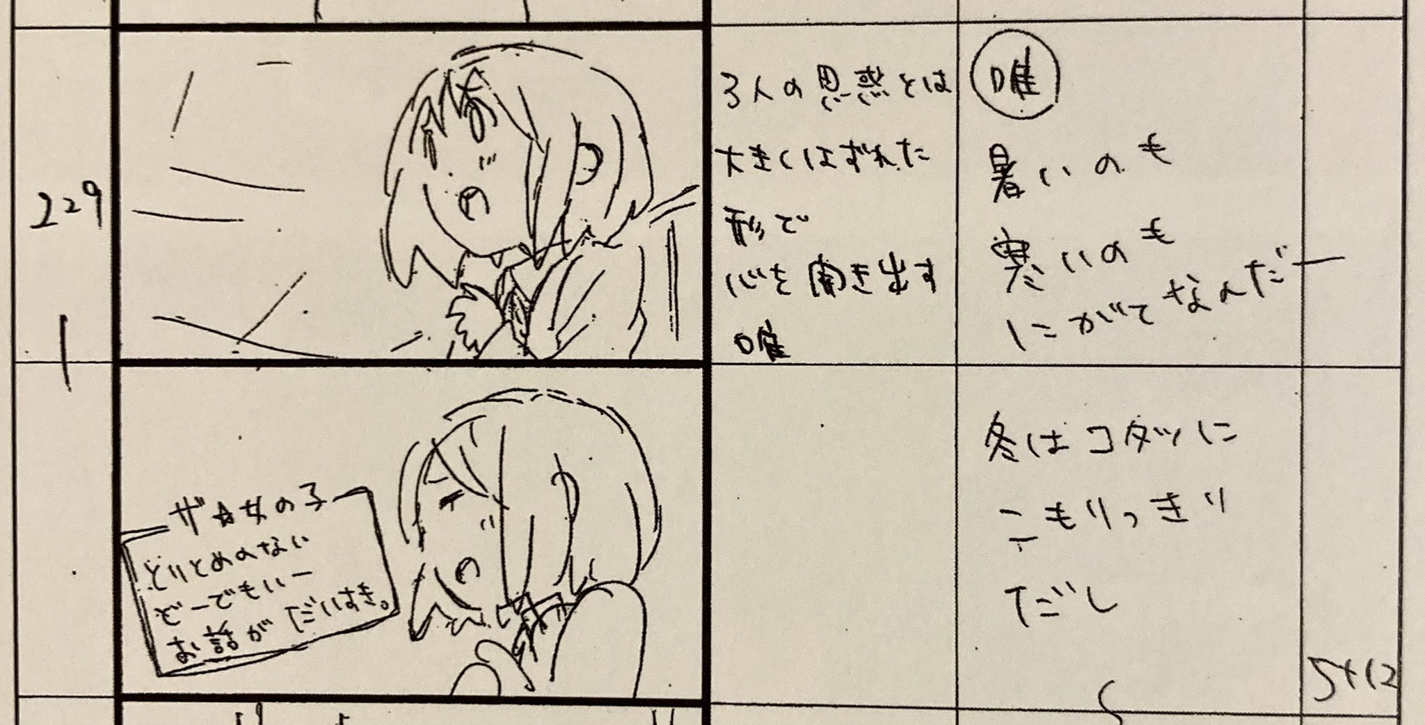 映画けいおん!　絵コンテ　708枚 映画けいおん! 絵コンテ 708ページの通販 by Gshop｜ラクマ