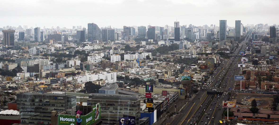 Panorámica de la ciudad de Lima, Perú