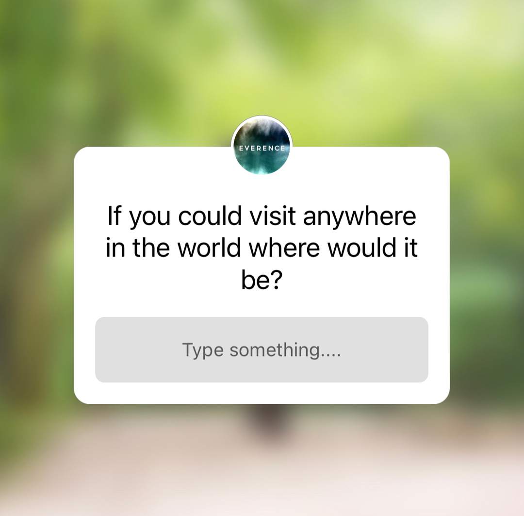 Everence_Life's tweet photo. Tell us what’s on your bucket list ⤵️ #Everence https://t.co/2b7H3zYFU8