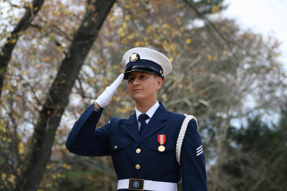 USCG's tweet photo. From Olympian to boot recruit, the #USCG Ceremonial Honor Guard to U.S. Citizen, SN Theresa Michalak is getting pretty good at taking oaths. Originally from Germany, Michalak raised her right hand once again to take the Naturalization Oath of Allegiance https://t.co/dlBKSWrRwC https://t.co/wWXbYTlFrq