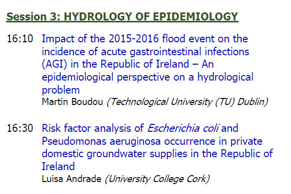 Luisa Andrade and Dr. Martin Boudou will be presenting some of their findings from our SMARTIE and <a href="/STEPWISE_TUD/">STEP_WISE</a> projects today at the National Hydrology Conference (#NHC2020).

If you have registered, log in for their talks and feel free to ask loads of questions 😉