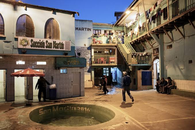 13. San Pedro Prison, La Paz in Bolivia One of the most unique prisons in the world, San Pedro actually functions as its own community, with self-appointed leaders and entire neighborhoods packed with families, businesses, cafes, et cetera.