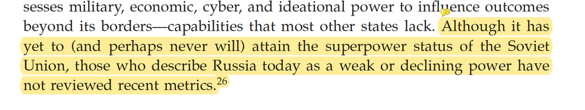 An important statement here. On we go.