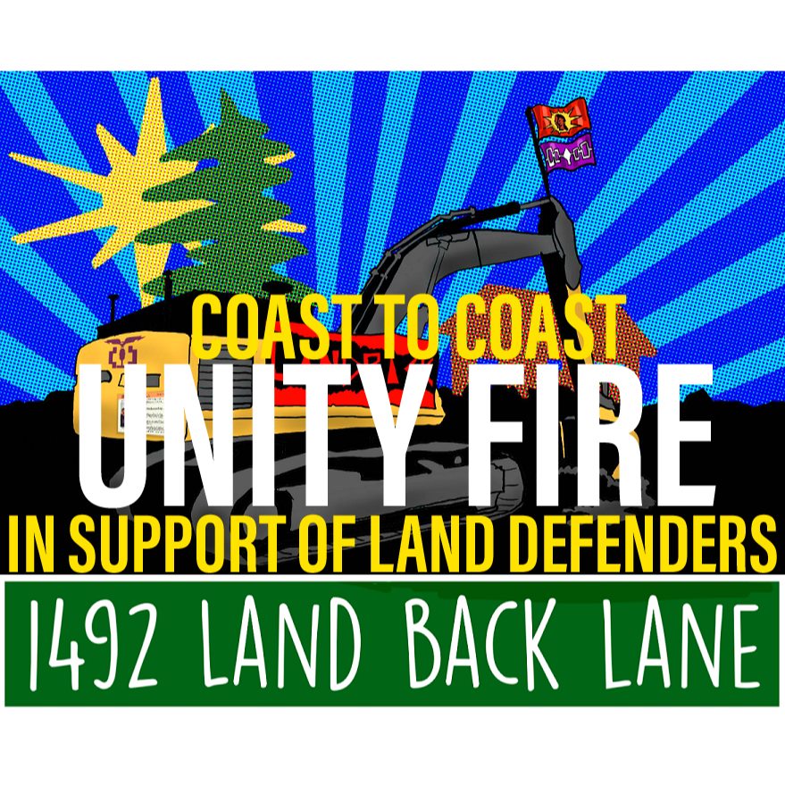 AmericanaNorth's tweet photo. Coast to Coast Unity Fire 1492 Land Back Lane
A unity fire will be lit on Sunday November 22, at 4:00PM ET, in honour of 125 days of Haudenosaunee land defence at 1492 Land Back Lane.  #Unityfire1492 
@leeharveyosmond

 https://t.co/NEsfofaXr7 https://t.co/3qRIFlpT7R