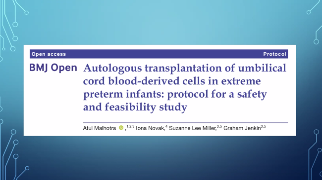 Atul_Monash's tweet photo. Great talk by @rodwhunt at a @CREnewborn #WorldPrematurityDay2020 special event!
Included a section on cell based therapies, with work from @suzie_miller1 @DrMadiPaton and others from our group.
Watch this space for the #CORDSaFe trial:
https://t.co/jcHU26a2qx https://t.co/xn2pXJvuBe