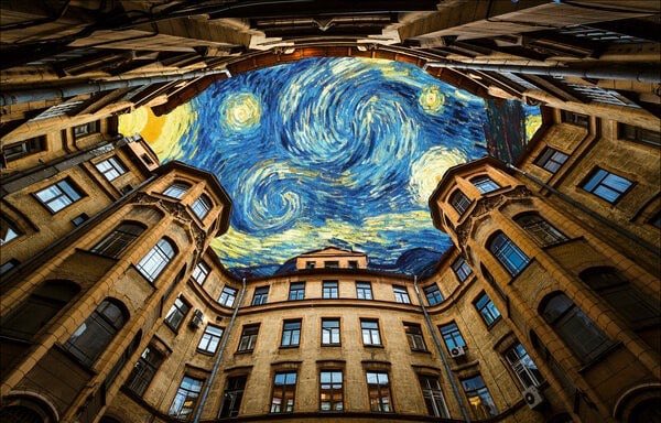 Wild_SPb's tweet photo. Дворы-колодцы с масляным небом ✨ https://t.co/rhaDu8p11a