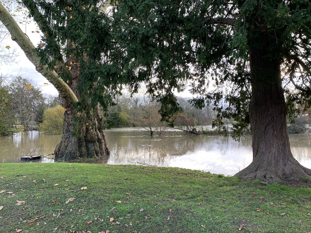 PaulG_heritage's tweet photo. River Mole has got even higher over night here @Painshill and the Mausoleum has become a water feature!! After the devastating floods last Christmas and then again in February we really donโt need this again!! https://t.co/qsLqkk295F