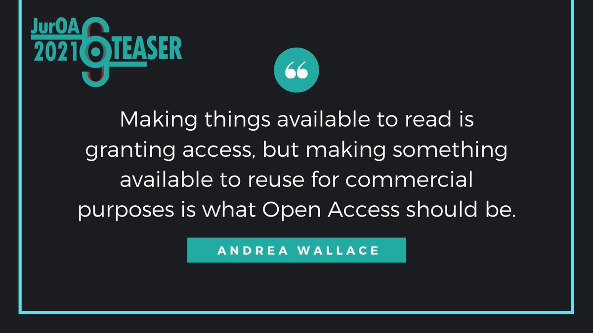 Our interview with <a href="/AndeeWallace/">Dr. Andrea Wallace</a> now on

juroa2021.fh-potsdam.de
and
youtu.be/sopEtyBOhJE

#JurOA #JurOA2021