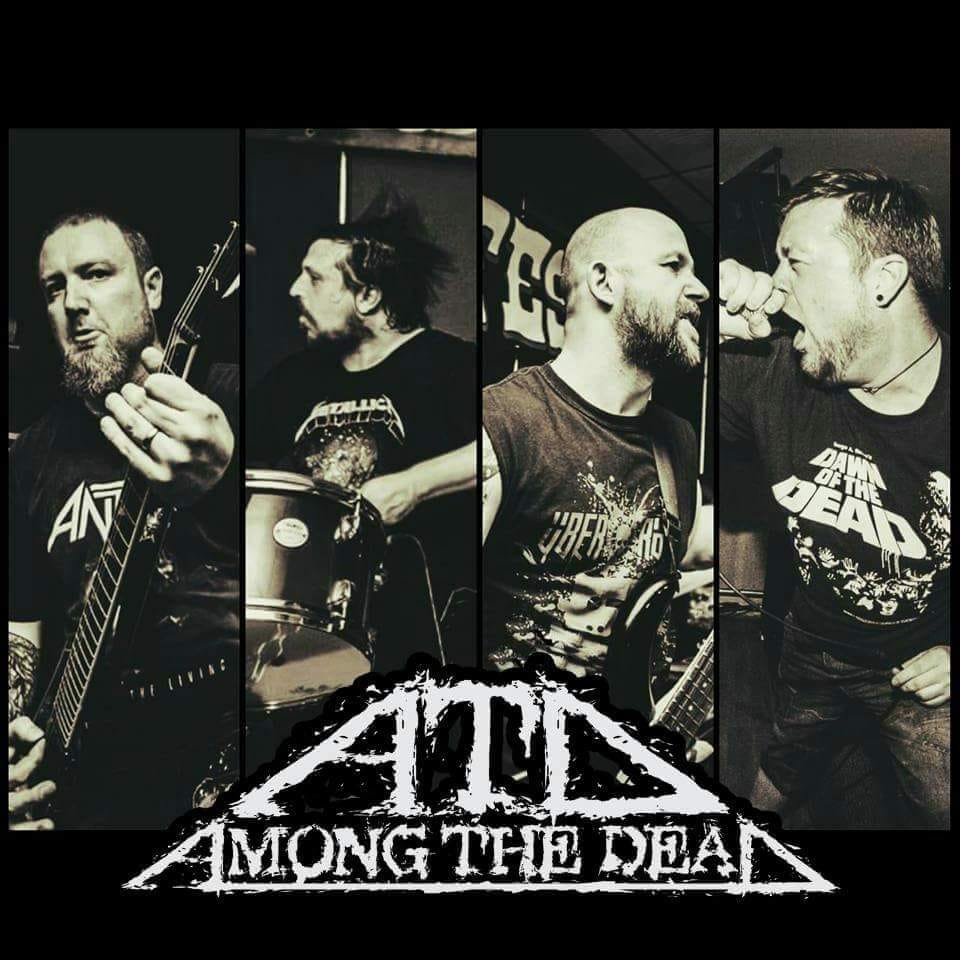 2020 Announcement
We are very excited to announce that Among The Dead have reformed and plan to release our 5 track EP through VOA Records.
Line-up:
Gavin Robinson - vocals
Jamie Morgan - bass
Shaun Hodson - drums
Scott Morgan Dotty - guitar
Love to you all. 
💀AMONG THE DEAD💀