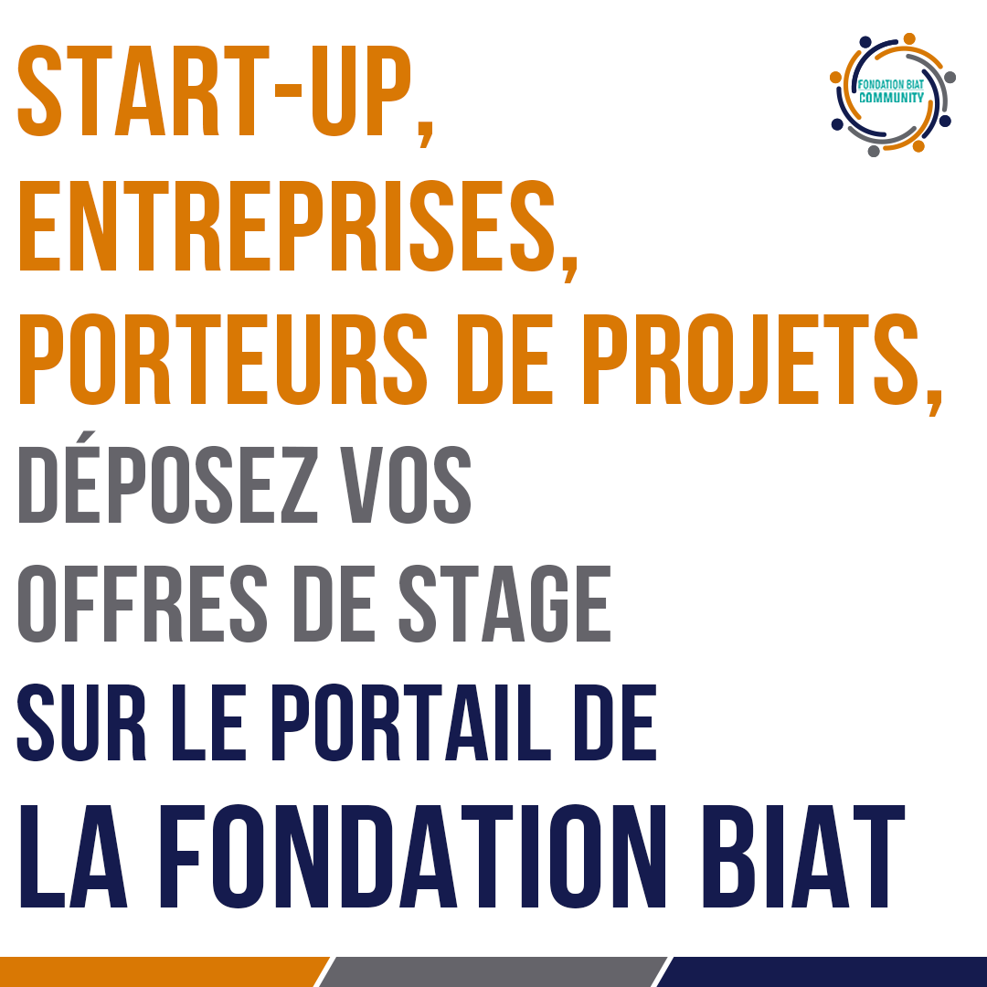BIATfondation's tweet photo. Vous êtes une entreprise ou une startup ? Vous souhaitez recruter des stagiaires?
Créez vite votre fiche d’entreprise et publiez vos offres de stages sur https://t.co/H0Z6mfBHs7
#FondationBiat #stage #stagiaire #startup #entreprise #community #community_connection #internship https://t.co/6AnB32KPOW