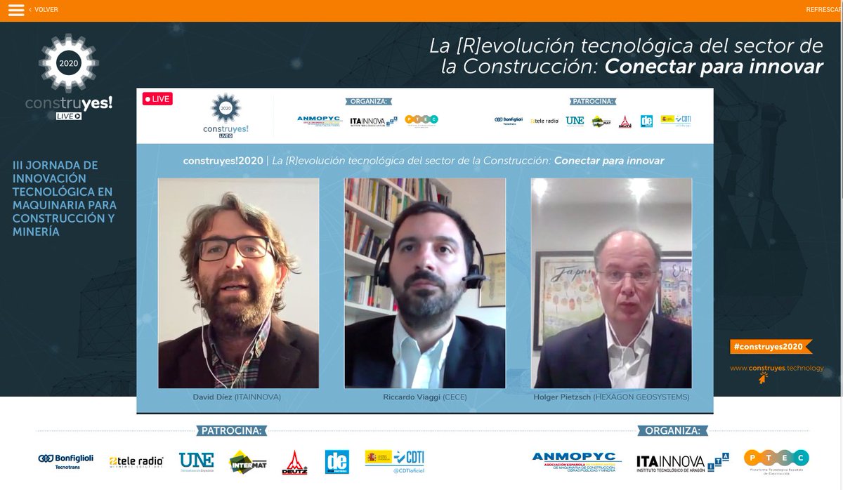 int_obrapublica's tweet image. @dddiez,  Consultor Innovación Tecnológica en @ITAINNOVA, y Holger Pietzsch y Riccardo Viaggi @rickytrips , de @CECE_Europe , profundizan en #construyes sobre #DIGIPLACE - &apos;HACIA UNA PLATAFORMA DIGITAL EUROPEA PARA LA CONSTRUCCIÓN&apos;