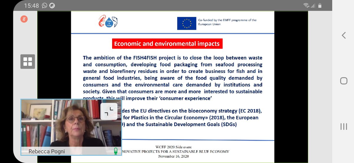 Fish4fishP's tweet photo. Fish4Fish coordinator Rebecca Pogni presented the project 
 #EMFF side event on #BlueEconomy https://t.co/H3M1vsHCaX