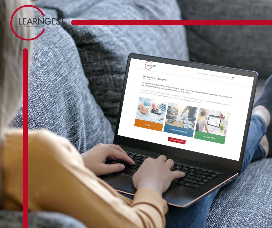 LearnGest's tweet image. »👨‍💻» — Dᴇ́ᴍᴀʀʀᴇᴢ ᴠᴏᴛʀᴇ ᴄᴇʀᴛɪғғɪᴄᴀᴛ — «😉«
 
✔️ Une formation en quelques clics et en quelques semaines ! 

 ▪️Management
 ▪️Finance 
 ▪️Ingénierie Financière 

Inscrivez-vous aux prochaines sessions ► 
certificats.learngest.com