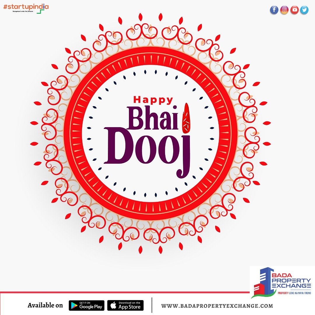 BadaPropertyApp's tweet photo. It is time to celebrate the bond of love and trust between two souls united by the purest form of friendship. 
Happy Bhai Dooj to all brothers and sisters! https://t.co/Spa9P8UFK2