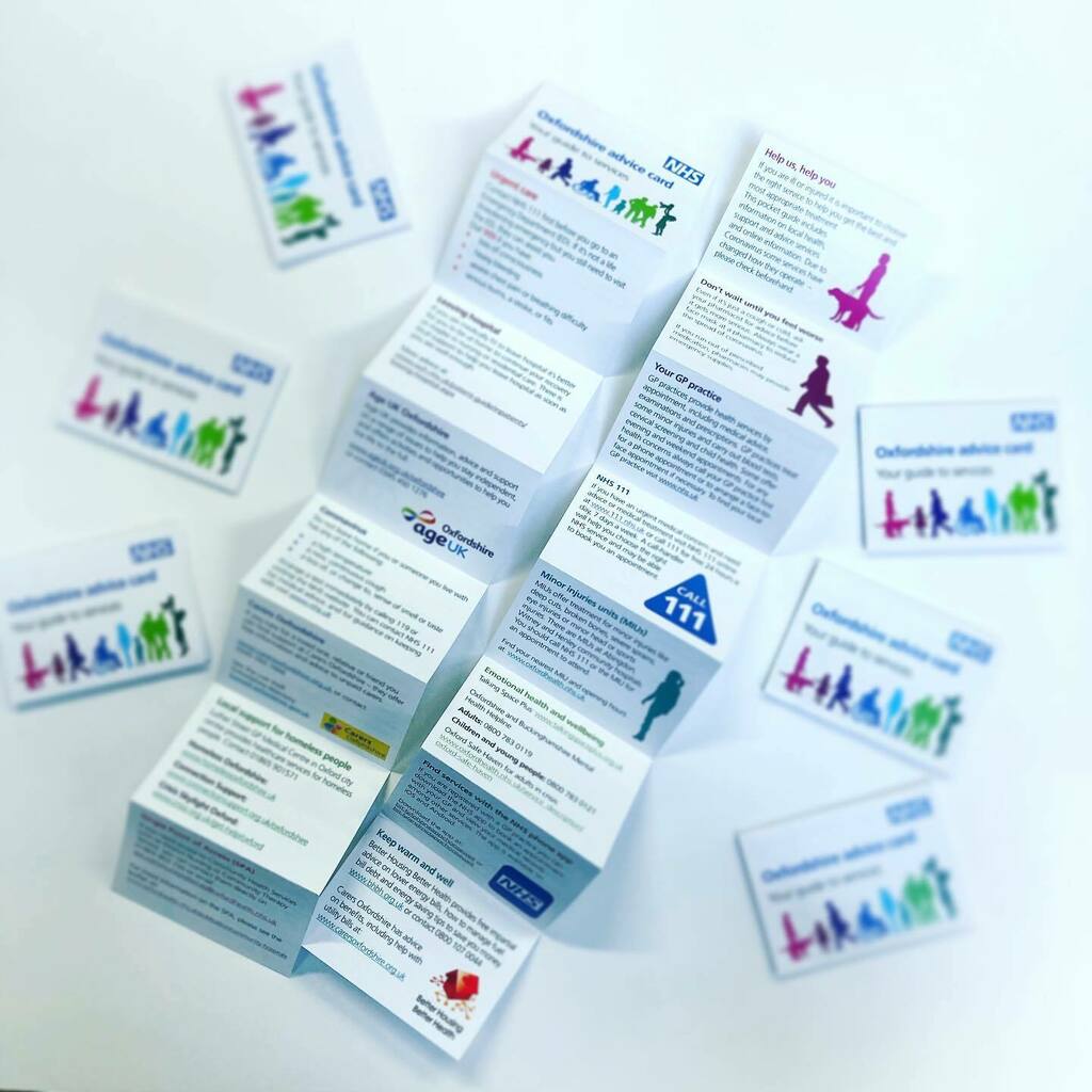 We set artwork and printed these great 8-page folded info cards for the NHS in Oxfordshire. #nhs #oxfordshire #printing #printed #foldingpaper #kidlington #oxford #printer #artworker #printdesign