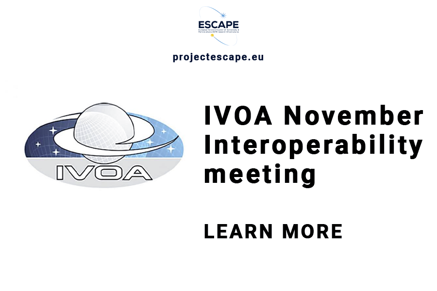 ESCAPE_EU's tweet photo. Join the International #VirtualObservatory Alliance #IVOA @IVOAastro workshop to find out the status of its Working & Interest Groups work to develop the technical standards that make the Virtual Observatory possible. Learn More: https://t.co/SkcbKxCLFR https://t.co/hXoKWqKl4s