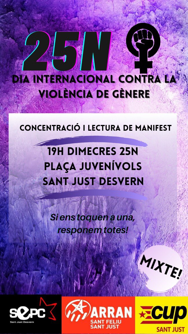 Us hi esperem a totes!💪🏻💜🙌🏻