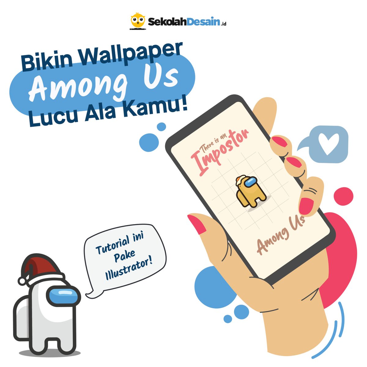 sekolahdesainid's tweet image. Sapa mau bikin wallpaper Among Us mu sendiri? 😘
Baca sampe selesai ya!

#tutorialdesain #AmongUs #amongusfanart