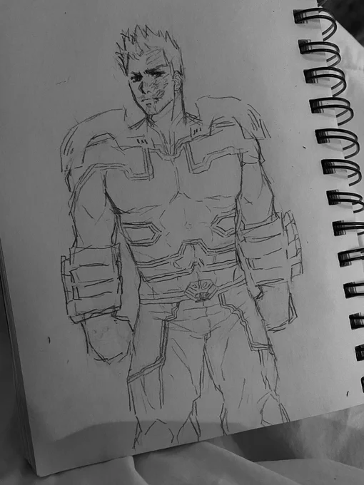 i can draw everything BUT the heads and faces etc but here's endeavor for a friend 