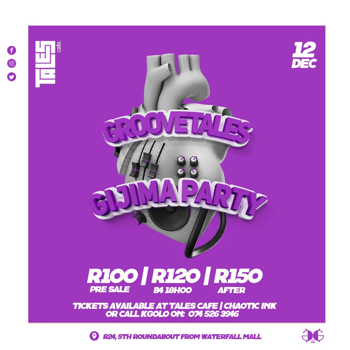 GIJIMA_X_TALES. GET YOUR TICKETS. (AVILABLE FROM 17 NOV 2020 17H00)
#12December
#12H00
#BeThereOrBeTold 
@TalesCafeRtb